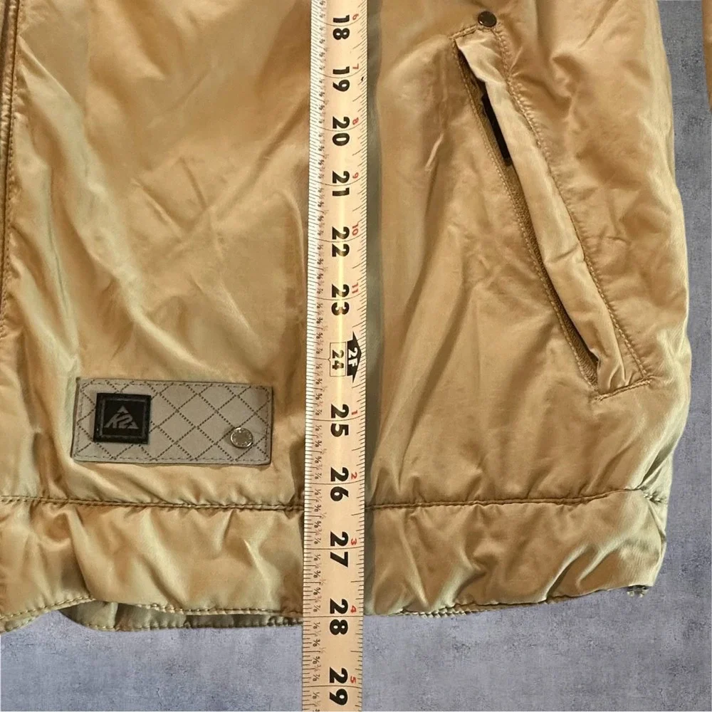K2 Snowboarding Puffer Jacket Mens Large Tan Season 06 Series Zip Up